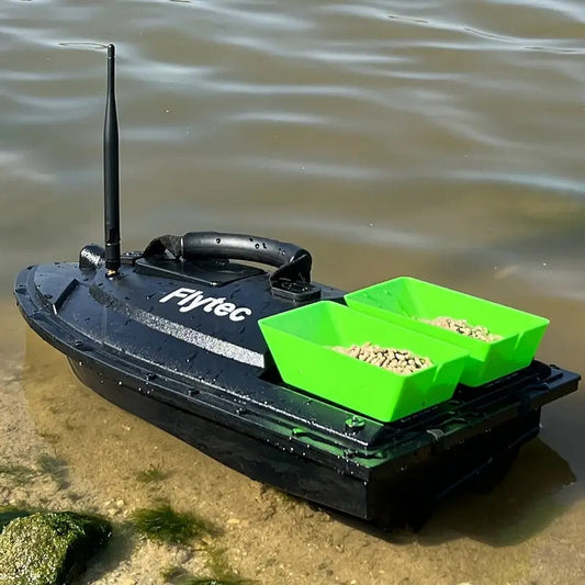 Remote Control Fishing Bait Boat Double Compartment