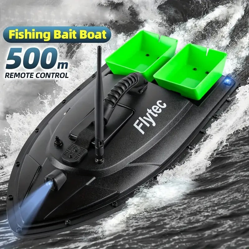 Remote Control Fishing Bait Boat Double Compartment